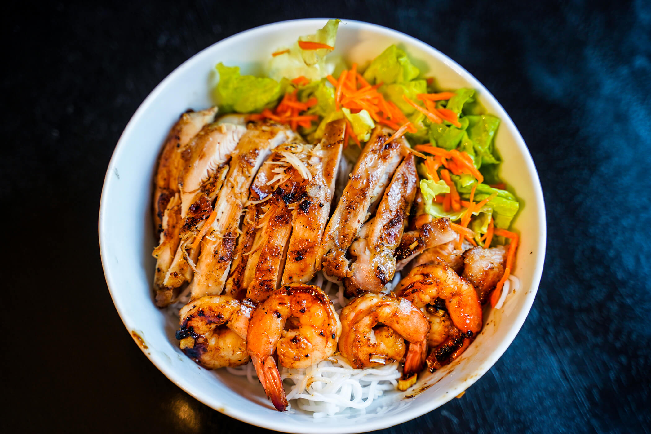 Eat Well, Explore Often - Lemongrass Chicken & Shrimp Vermicelli Bowl ...